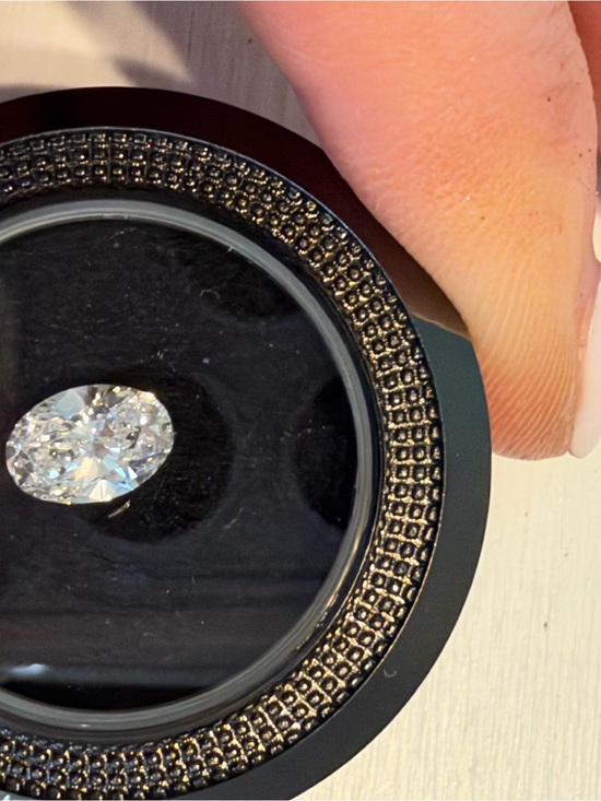 Invicta Jewelry - 0.67 carat lab created oval diamond